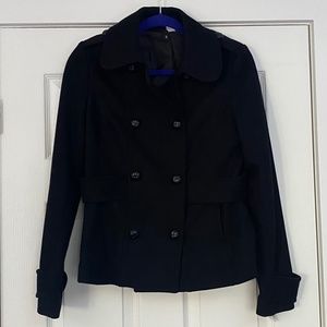 H&M Black Pea Coat Size 6